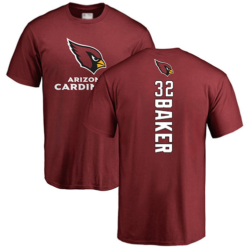 Arizona Cardinals Men Maroon Budda Baker Backer NFL Football #32 T Shirt